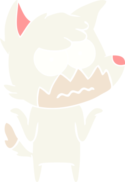 Bir insan tarafından çizilmiş düz renkli çizgi film.