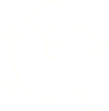 Bir insan tarafından çizilen Mutlu Yumurta Tebeşiri