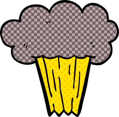 Bir insan tarafından çizilmiş karalama patlaması.