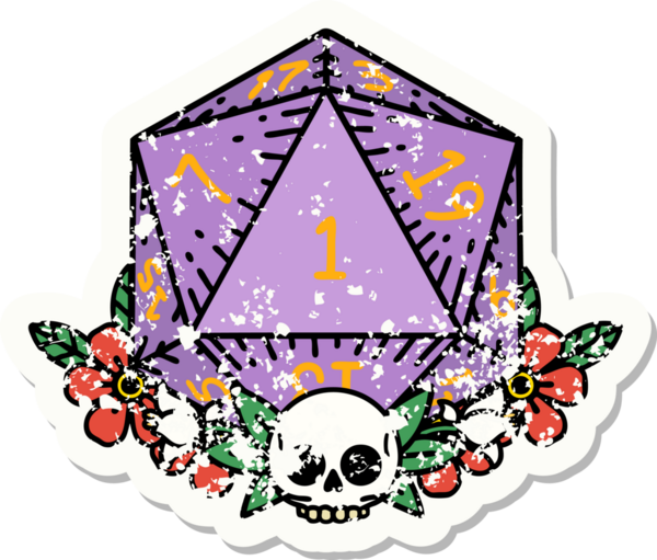 Doğal bir zarın grunge sticker 'ı bir insan tarafından çizilmiş çiçek elementleriyle yuvarlanıyor.