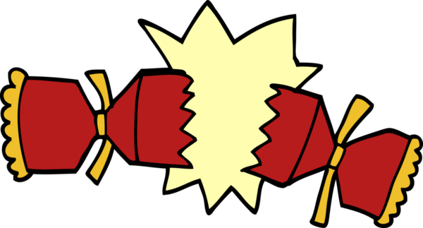 Bir insan tarafından çizilmiş karikatür kırıcı kraker.