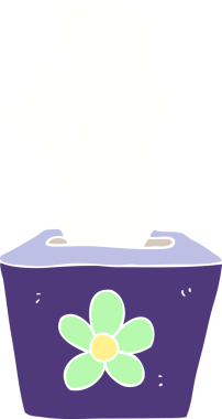 Bir insan tarafından çizilmiş düz renkli dokular kutusu