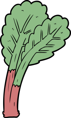 Bir insan tarafından çizilmiş çizgi robarb.