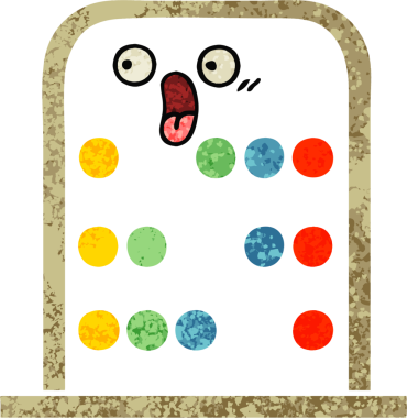 Bir insan tarafından çizilmiş abaküsün retro illüstrasyon tarzı karikatürü