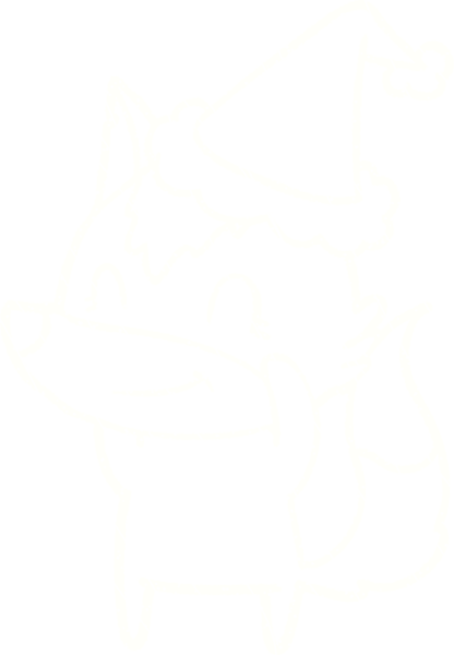 Bir insan tarafından çizilen Şen Kurt Tebeşiri