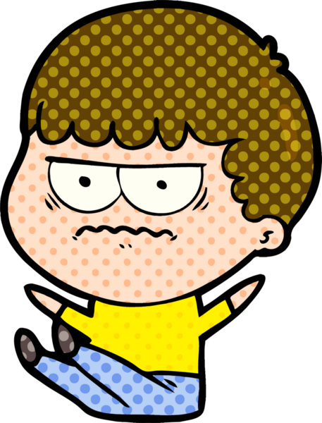 Bir insan tarafından çizilmiş rahatsız bir adam.