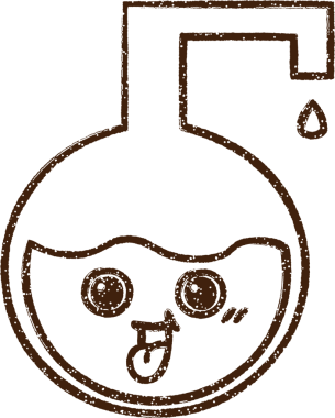 Bir insan tarafından çizilen Kimyasal Reaksiyon Karakalem Çizimi