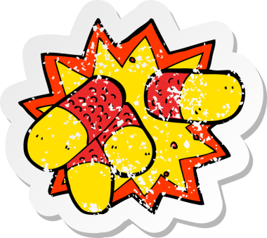 Bir insan tarafından çizilmiş bir karikatürdeki gerilimli ağrı kesiciler.