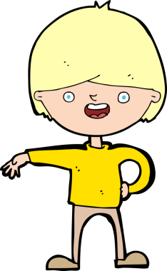 Bir insan tarafından çizilmiş mutlu bir adam.