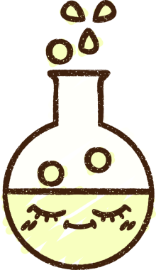 Bir insan tarafından çizilen Kimyasal Reaksiyon Tebeşiri