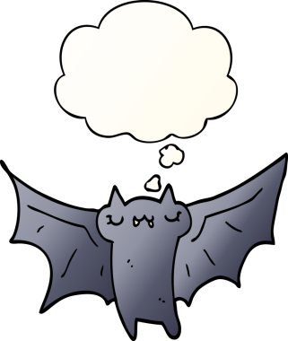 Tatlı cadılar bayramı sopası. Düşünce baloncuğu bir insan tarafından çizilmiş.