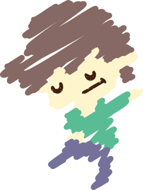 Bir insan tarafından çizilen Bulanık Adam Tebeşiri