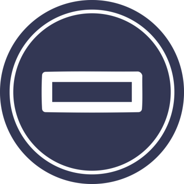 Bir insan tarafından çizilmiş dairesel simge çıkarma sembolü