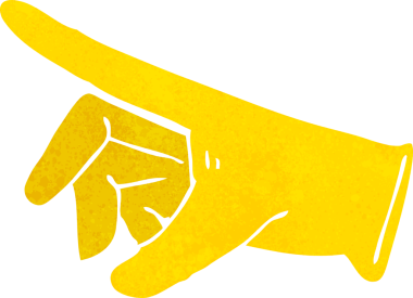 Bir insan tarafından çizilmiş lastik eldiven.