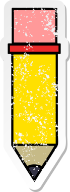 Bir insan tarafından çizilmiş sevimli bir kalem karikatürü.