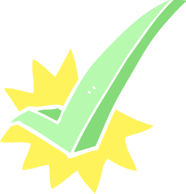 Bir insan tarafından çizilmiş kene sembolünün düz renk çizimi