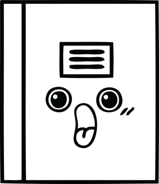 Bir insan tarafından çizilmiş bir defterin çizgi çizimi