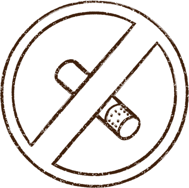 Bir insan tarafından çizilmiş sigara kömürü yok.