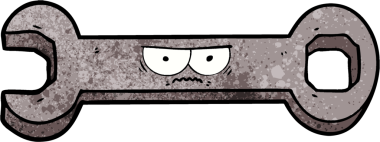 Bir insan tarafından çizilmiş çizgi film anahtarı.