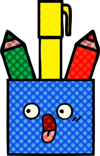 Bir insan tarafından çizilmiş bir kalem kapının çizgi roman stili