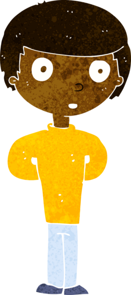 Bir insan tarafından çizilmiş endişeli bir adam.