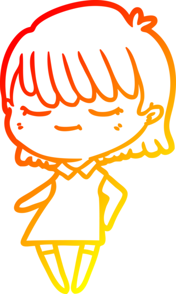 Bir insan tarafından çizilmiş bir karikatür kadın çizimi