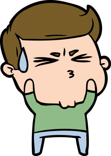 Bir insan tarafından çizilmiş, hayal kırıklığına uğramış bir adam.