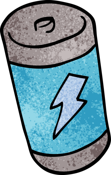 Bir insan tarafından çizilmiş bir pil karalaması.