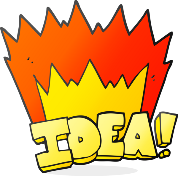 Bir insan tarafından çizilmiş serbest çizim fikri sembolü