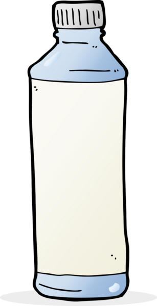 Bir insan tarafından çizilmiş su şişesi.