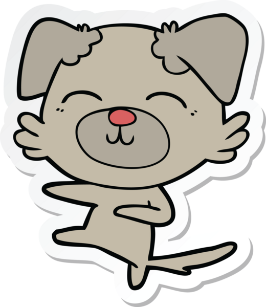 Bir insan tarafından çizilmiş bir köpek tekmesinin çıkartması.