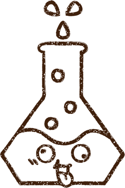 Bilim Deneyi Kömür Çizimi Bir insan tarafından çizildi