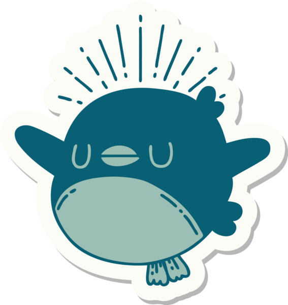 Bir insan tarafından çizilmiş çırpınan bir dövme stili.