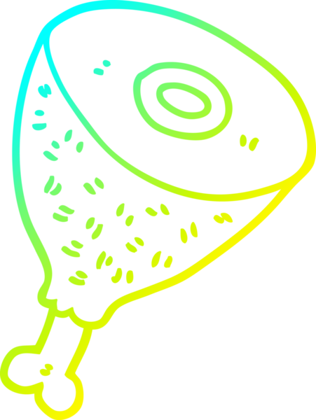 Bir insan tarafından çizilmiş et karikatürünün soğuk eğimli çizimi