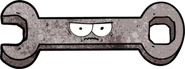 Bir insan tarafından çizilmiş çizgi film anahtarı.