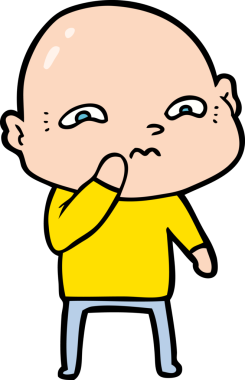 bir insan tarafından çizilmiş sinirli bir adam.