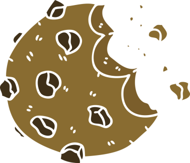 Bir insan tarafından çizilmiş garip bir çizgi film kurabiyesi.