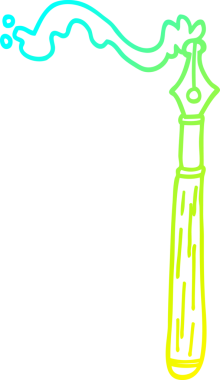 Bir insan tarafından çizilmiş karikatür mürekkebi çizimi.