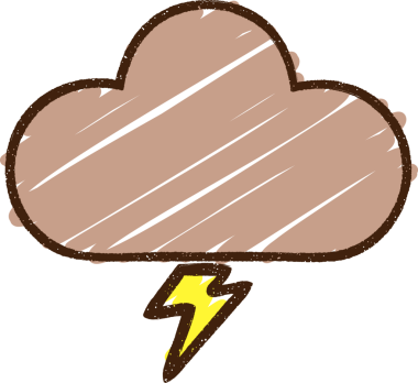 Bir insan tarafından çizilen Fırtına Bulutu Tebeşiri