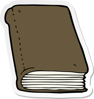 Bir insan tarafından çizilmiş bir çizgi roman çıkartması.