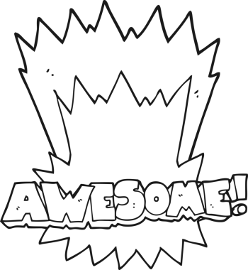 Bir insan tarafından çizilmiş siyah beyaz bir karikatür.