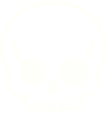 Ürkütücü Kafatası Tebeşiri Bir insan tarafından çizilmiş