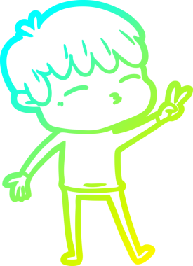 Bir insan tarafından çizilmiş karikatür çizimi.