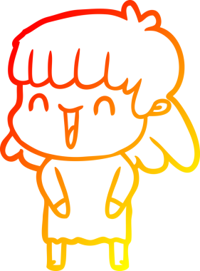 Bir insan tarafından çizilmiş bir karikatür kadın çizimi