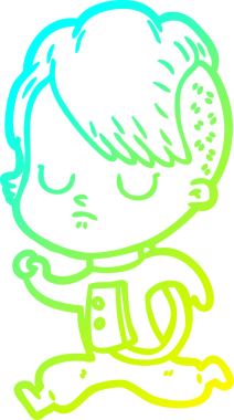 Bir insan tarafından çizilmiş bir karikatür kadın çizimi.