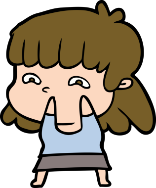 Bir insan tarafından çizilmiş endişeli bir karikatür.