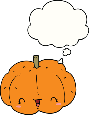 Bir insan tarafından çizilmiş balkabağı.