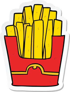 Bir insan tarafından çizilmiş bir çizgi film etiketi.