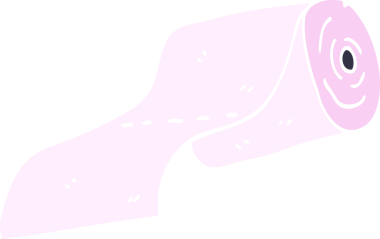 Bir insan tarafından çizilmiş tuvalet kağıdı karalaması.