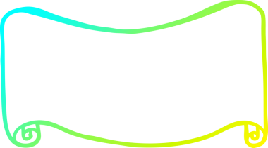 Bir insan tarafından çizilmiş bir çizgi film afişinin soğuk gradyan çizgisi